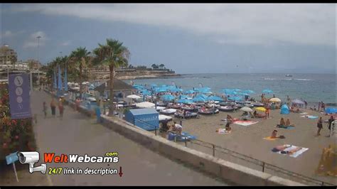 live cam costa adeje|fanabe beach live webcam.